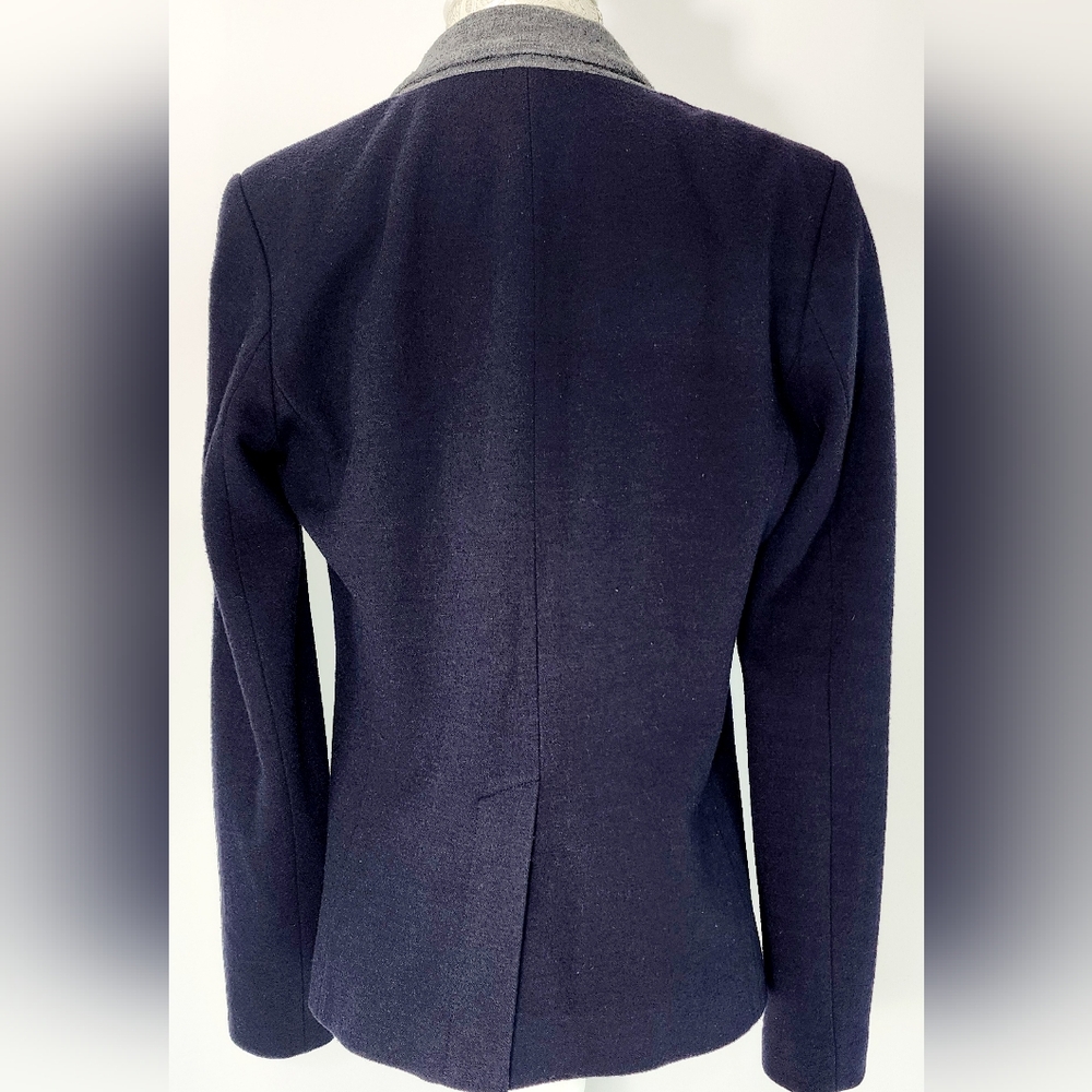 J.Crew Cotton/ Wool Color Block Button Up Blazer - image 3